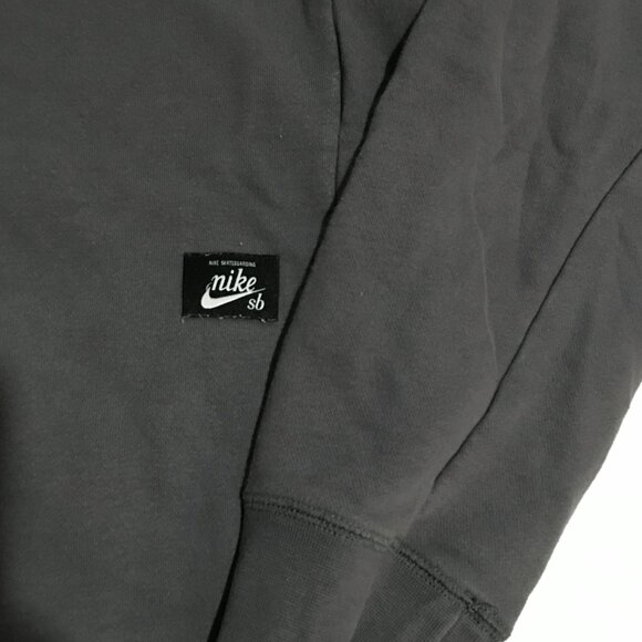Nike SB Icon Men's Washed Skate Hoodie Sweatshirt Large Skateboarding Gray - Picture 8 of 14